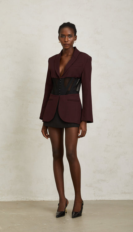 Noémie Korseli Panelli Blazer Ceket