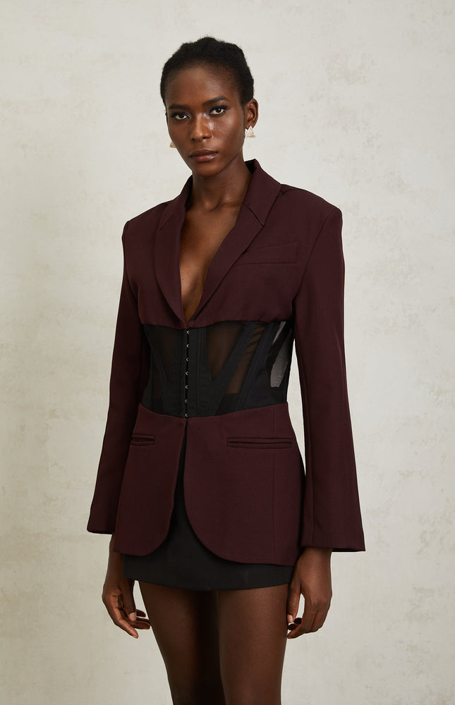 Noémie Korseli Panelli Blazer Ceket