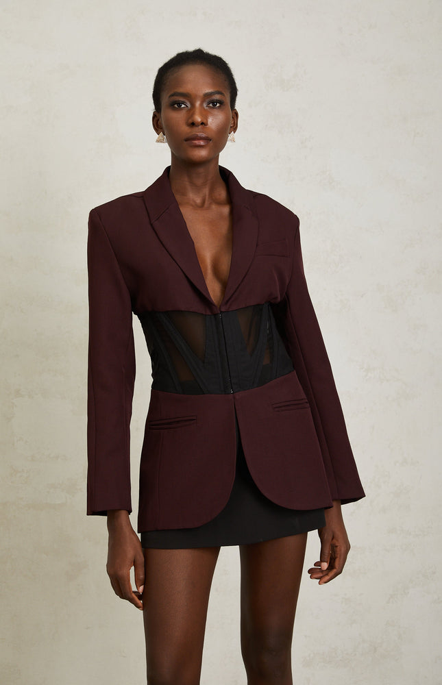 Noémie Korseli Panelli Blazer Ceket