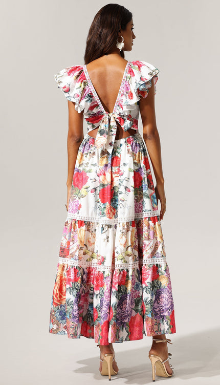 Fiesta Flora Bohem Maxi Elbise