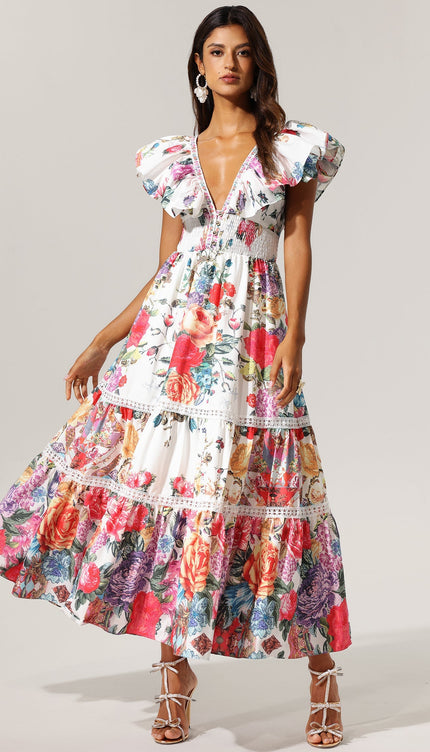 Fiesta Flora Bohem Maxi Elbise