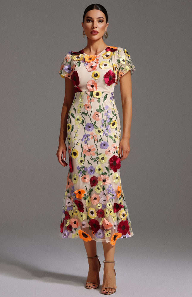 Floriluxe Desenli Elbise