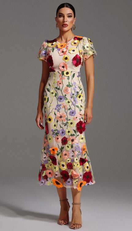 Floriluxe Desenli Elbise