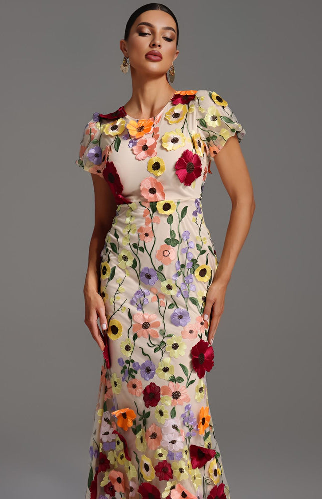 Floriluxe Desenli Elbise