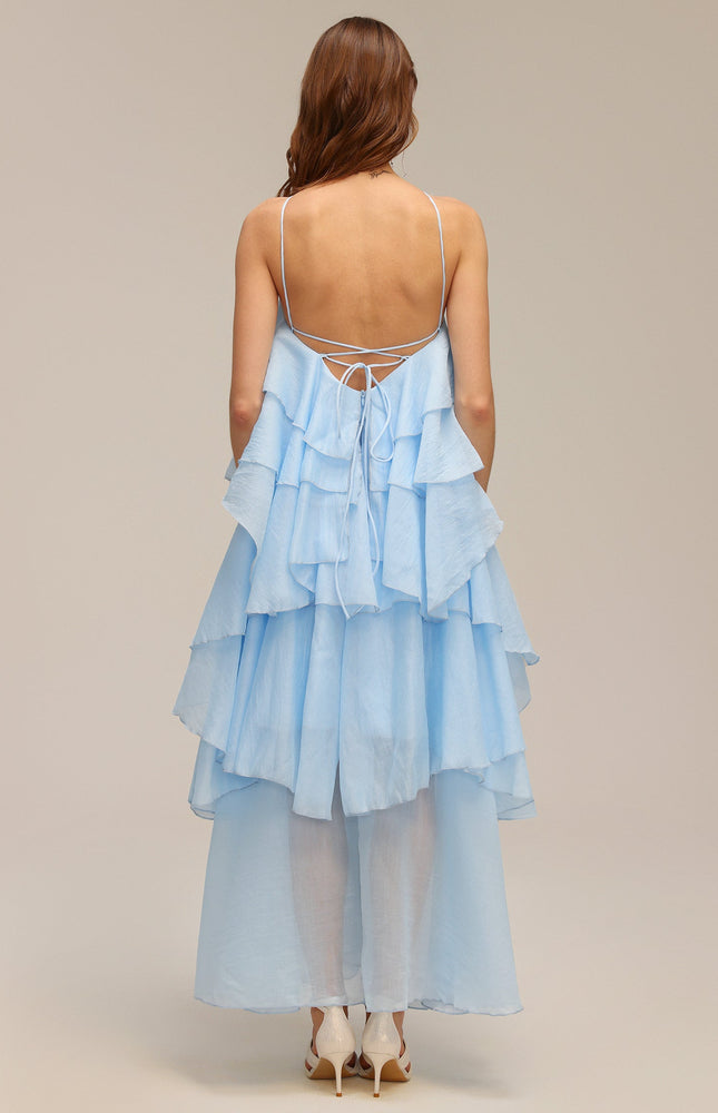 Bluebell Volanlı Maxi Elbise