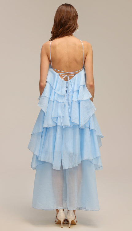 Bluebell Volanlı Maxi Elbise