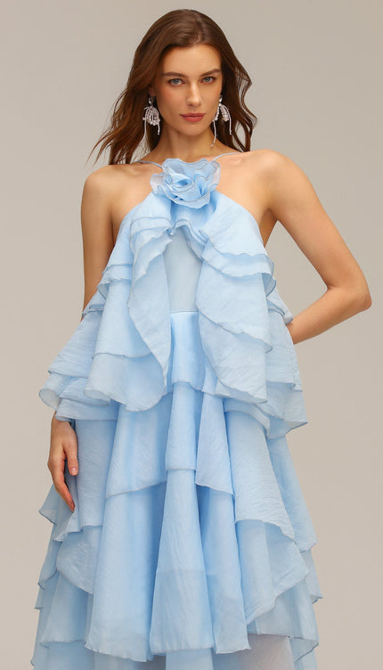 Bluebell Volanlı Maxi Elbise