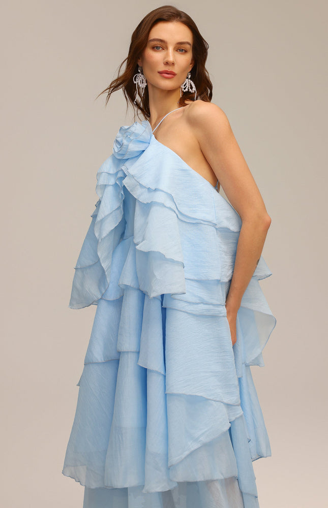 Bluebell Volanlı Maxi Elbise