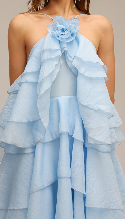 Bluebell Volanlı Maxi Elbise