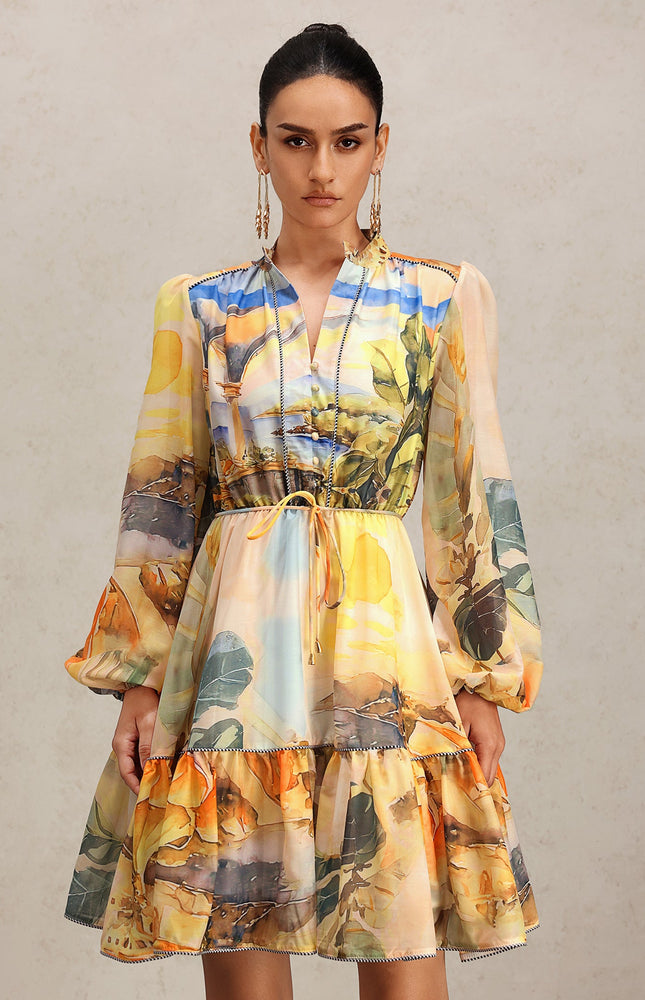 Soirée Desenli Elbise