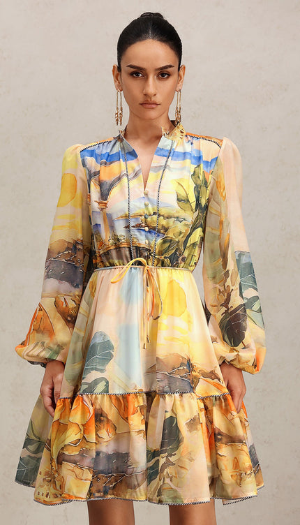 Soirée Desenli Elbise