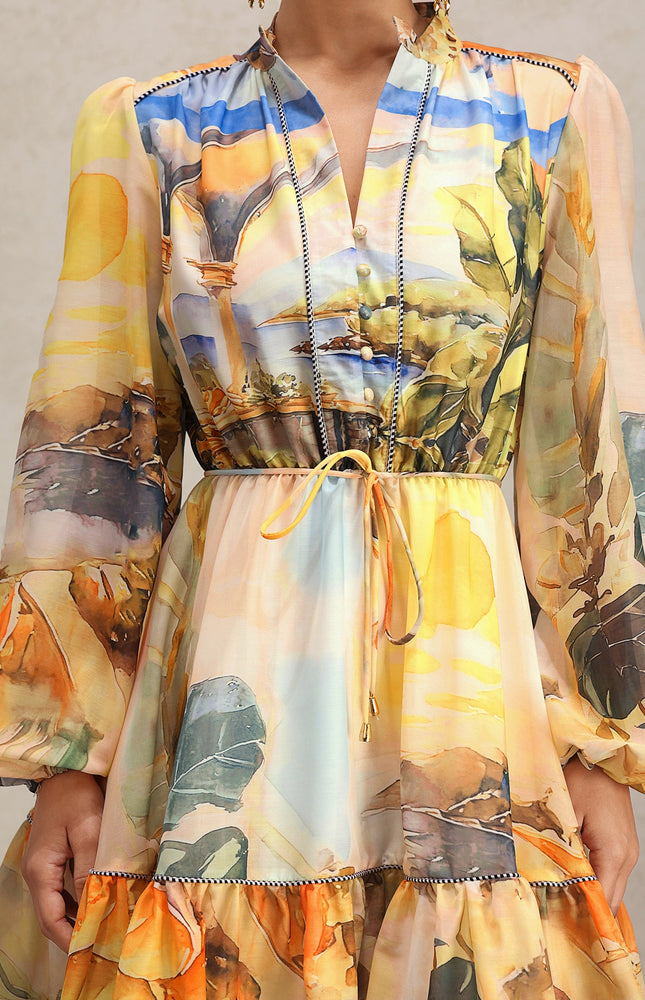 Soirée Desenli Elbise