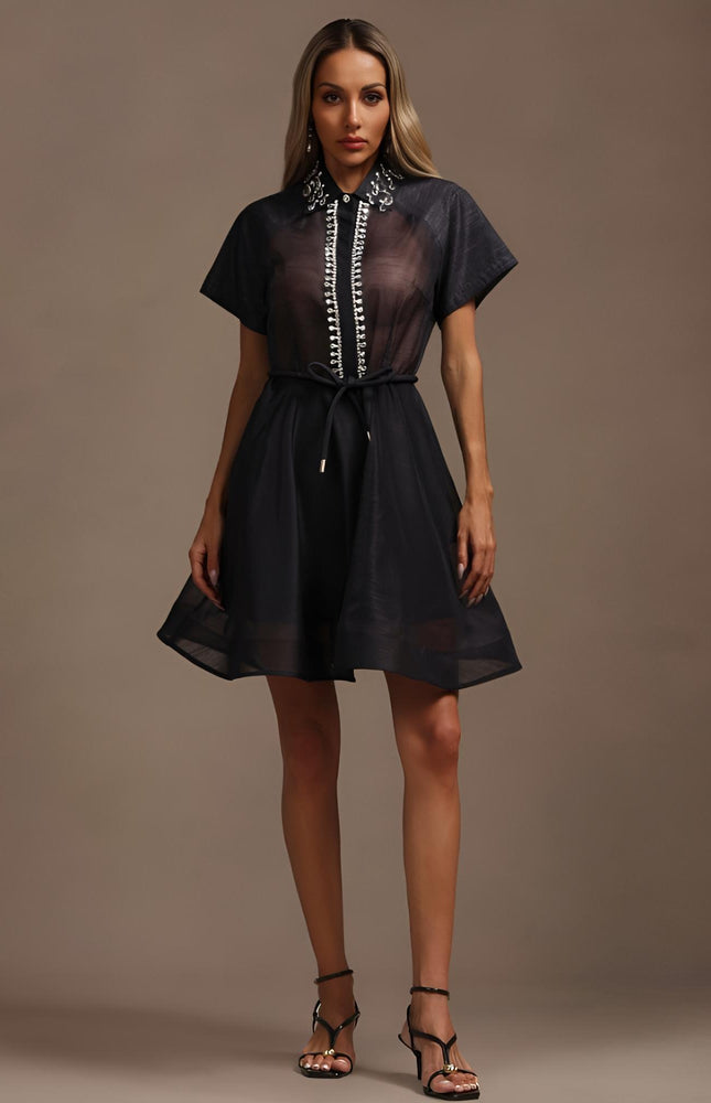 Twilight Işıltılı Mini Elbise