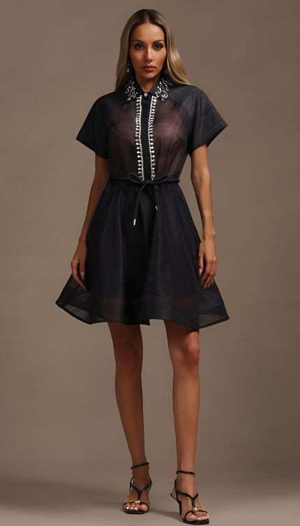 Twilight Işıltılı Mini Elbise