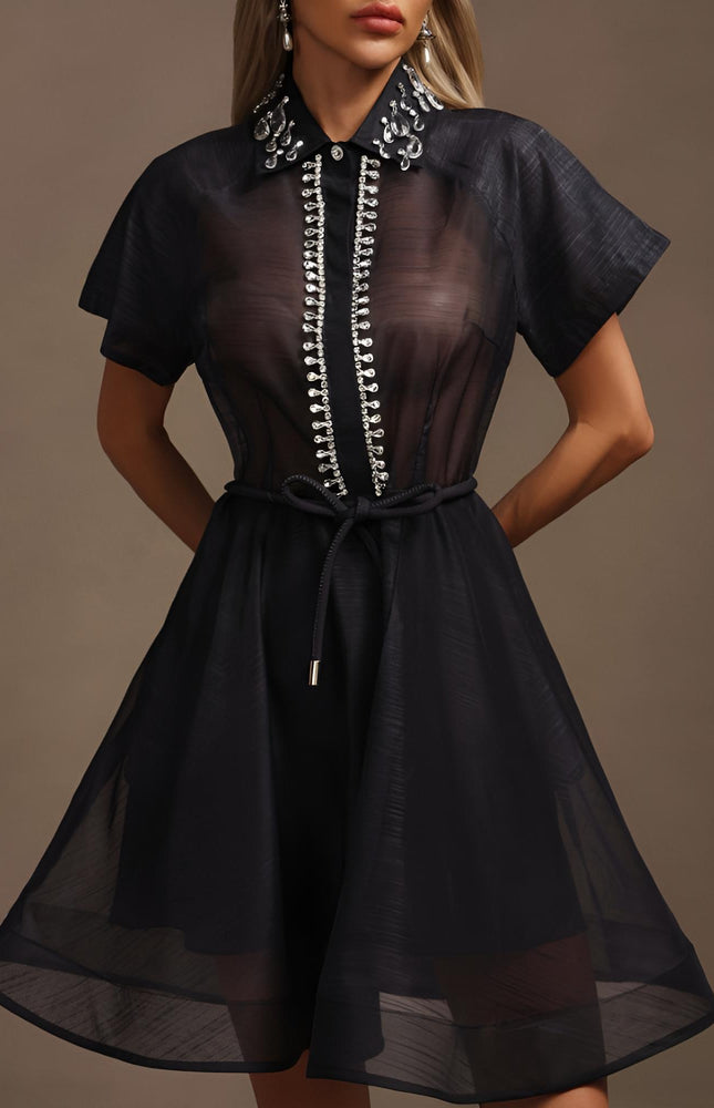 Twilight Işıltılı Mini Elbise