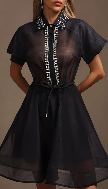 Twilight Işıltılı Mini Elbise