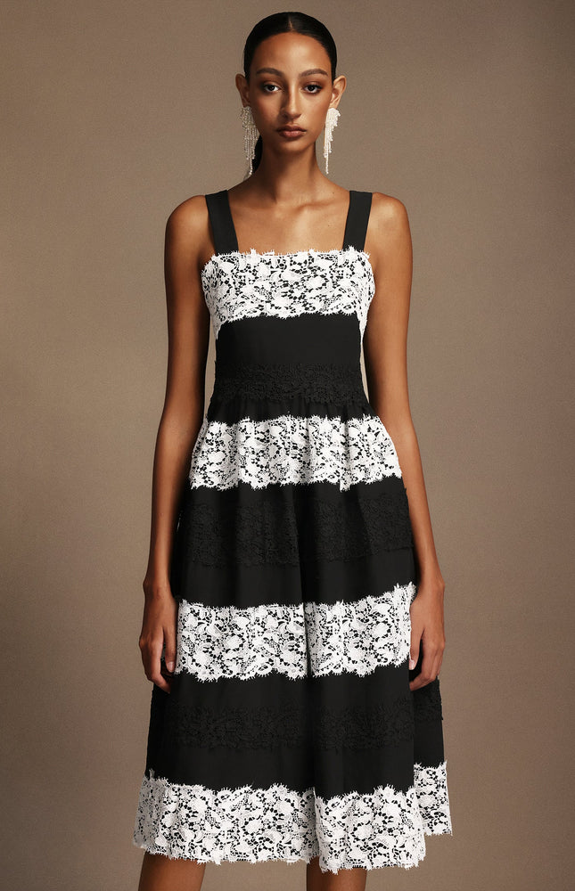 Noir & Blanc Dantel Elbise