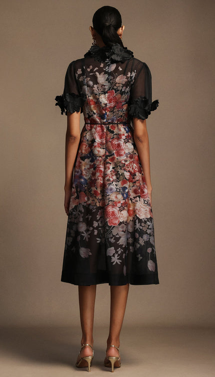 Twilight Garden A Kesim Midi Elbise