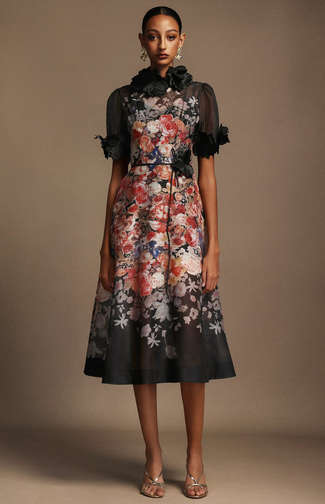 Twilight Çiçek Desenli Elbise