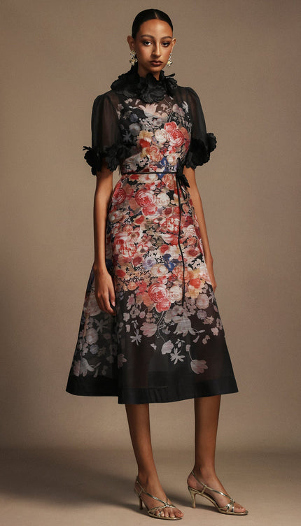 Twilight Garden A Kesim Midi Elbise