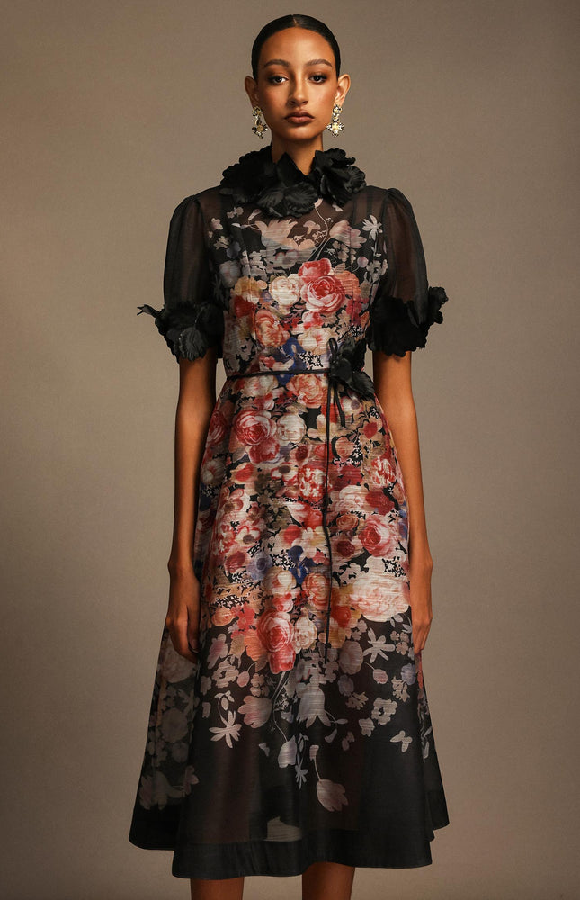 Twilight Garden A Kesim Midi Elbise