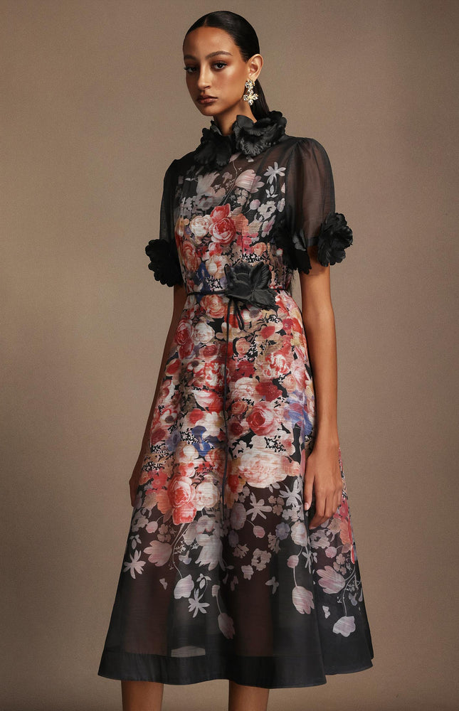 Twilight Çiçek Desenli Elbise