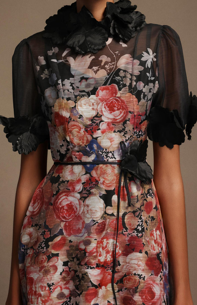 Twilight Garden A Kesim Midi Elbise