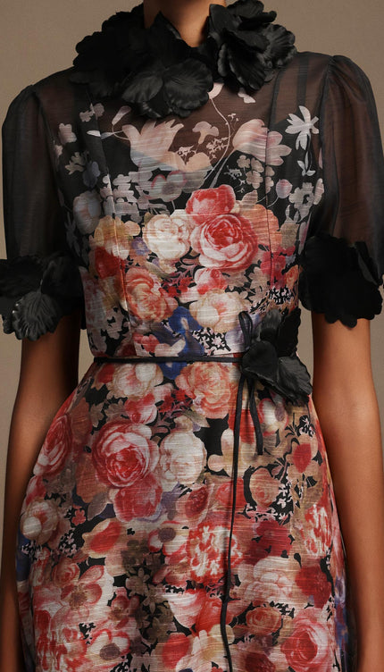 Twilight Garden A Kesim Midi Elbise