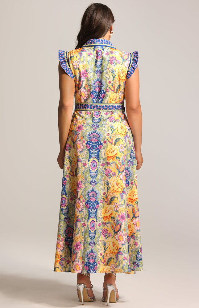 Botanic Kemerli Midi Elbise