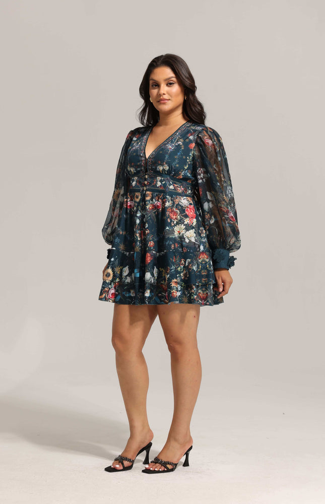 Enchanted Çiçek Desenli Elbise