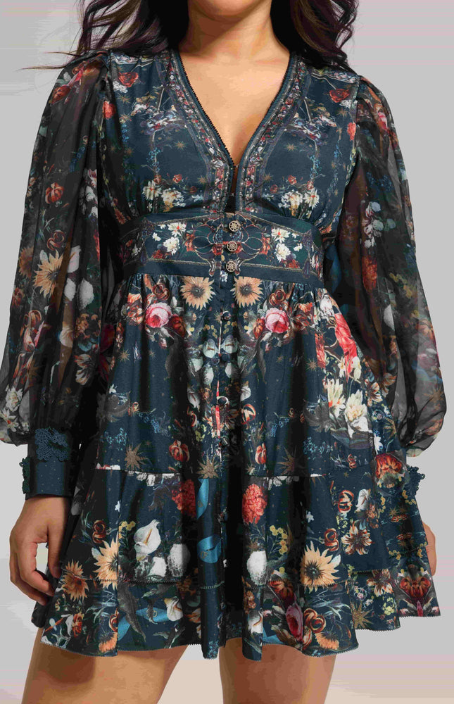 Enchanted Çiçek Desenli Elbise