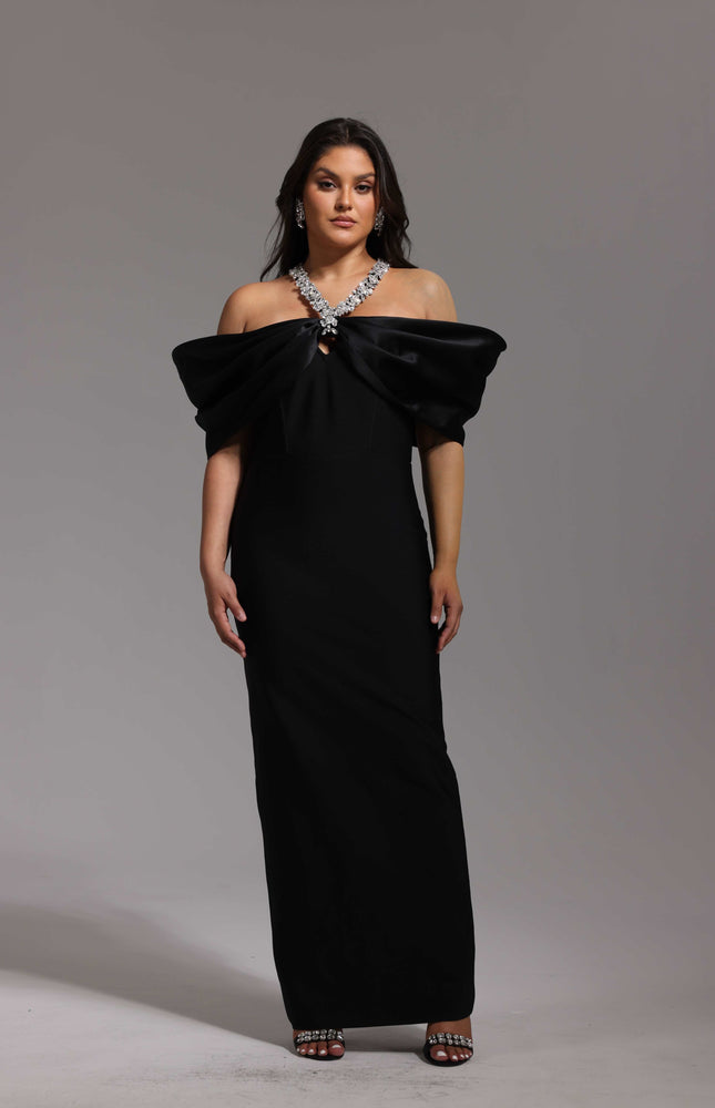 Midnight Kristal İşlemeli Elbise