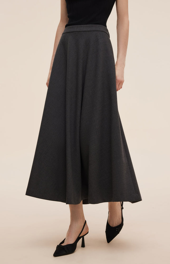 Yün Karışımlı A Form Kadın Etek