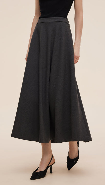 Yün Karışımlı A Form Kadın Etek