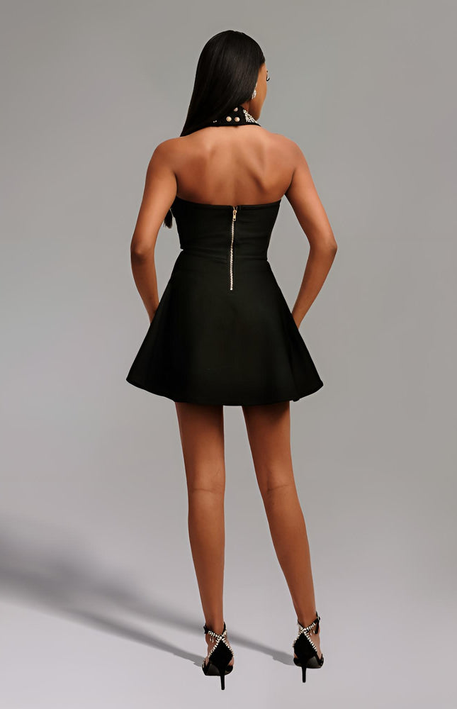 Noir Işıltısı Elbise