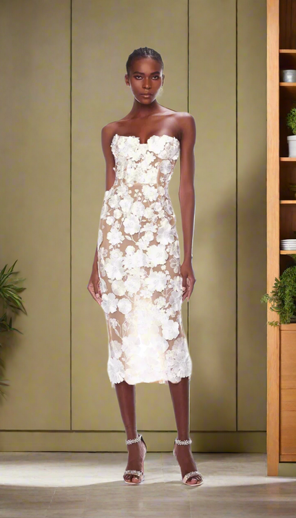 Whisflora Straplez Elbise