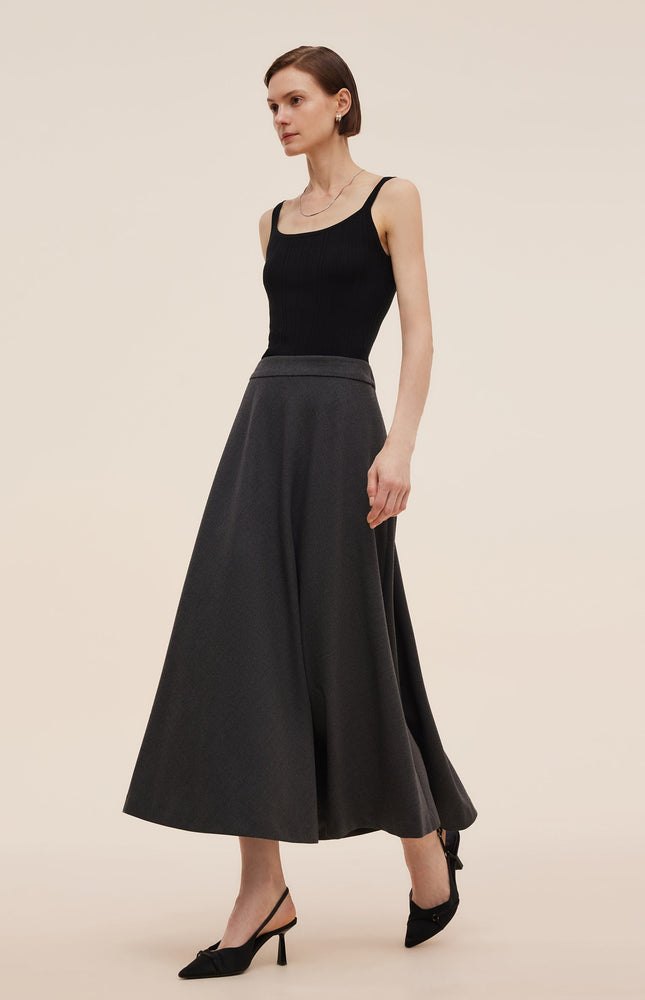 Yün Karışımlı A Form Kadın Etek