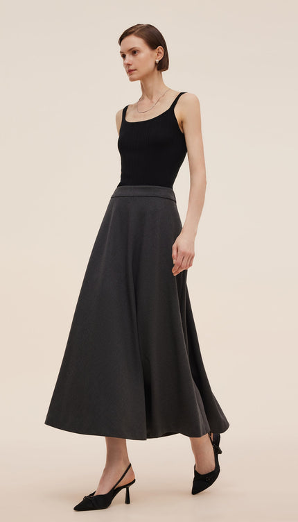 Yün Karışımlı A Form Kadın Etek