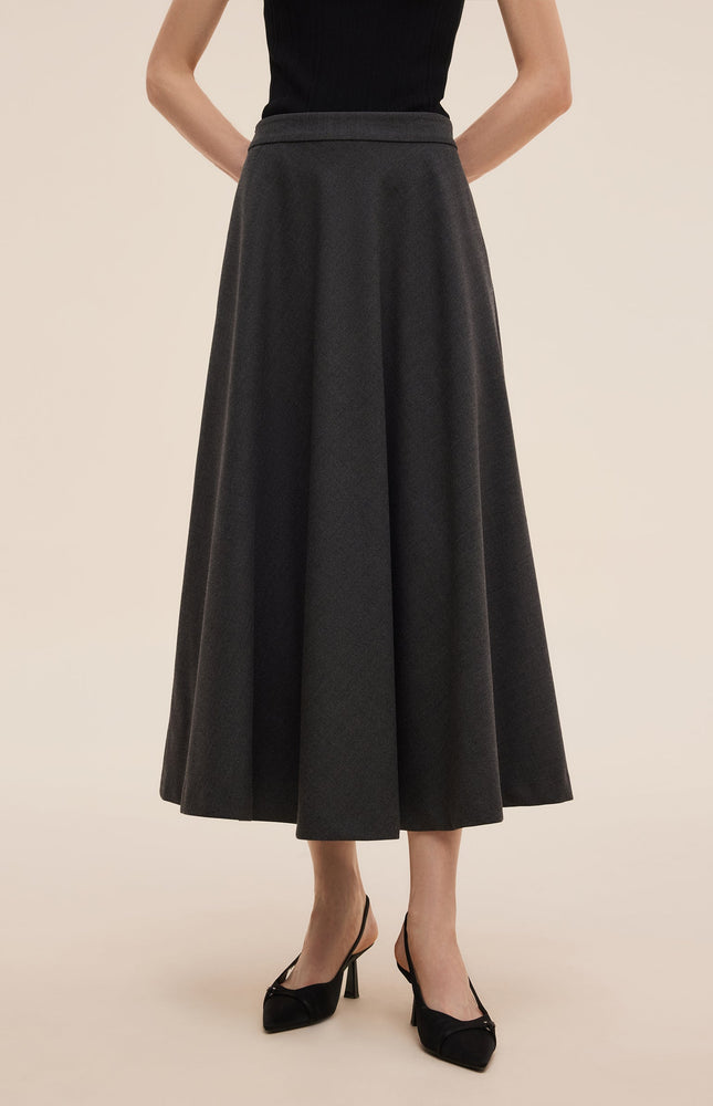Yün Karışımlı A Form Kadın Etek