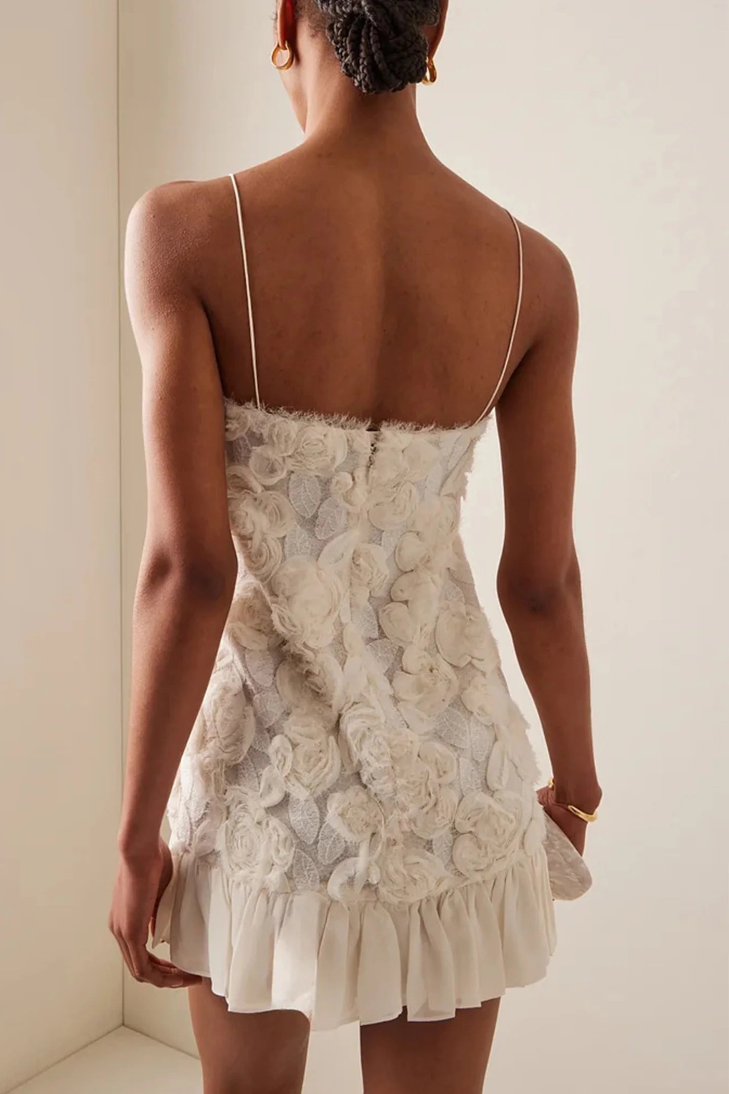 Rosette Elegance Mini Elbise