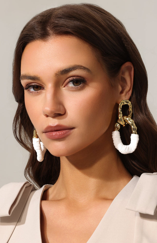 Naja Suni Deri Halka Küpe