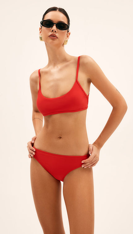 Cherry Bomb Kırmızı Bağcıklı Bikini Seti