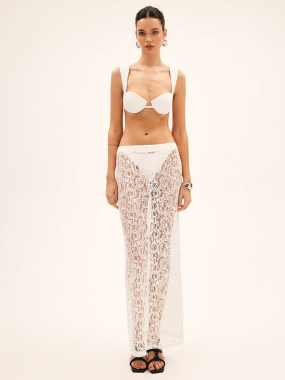 Deniz Kabuğu Beyaz Bikini Takımı