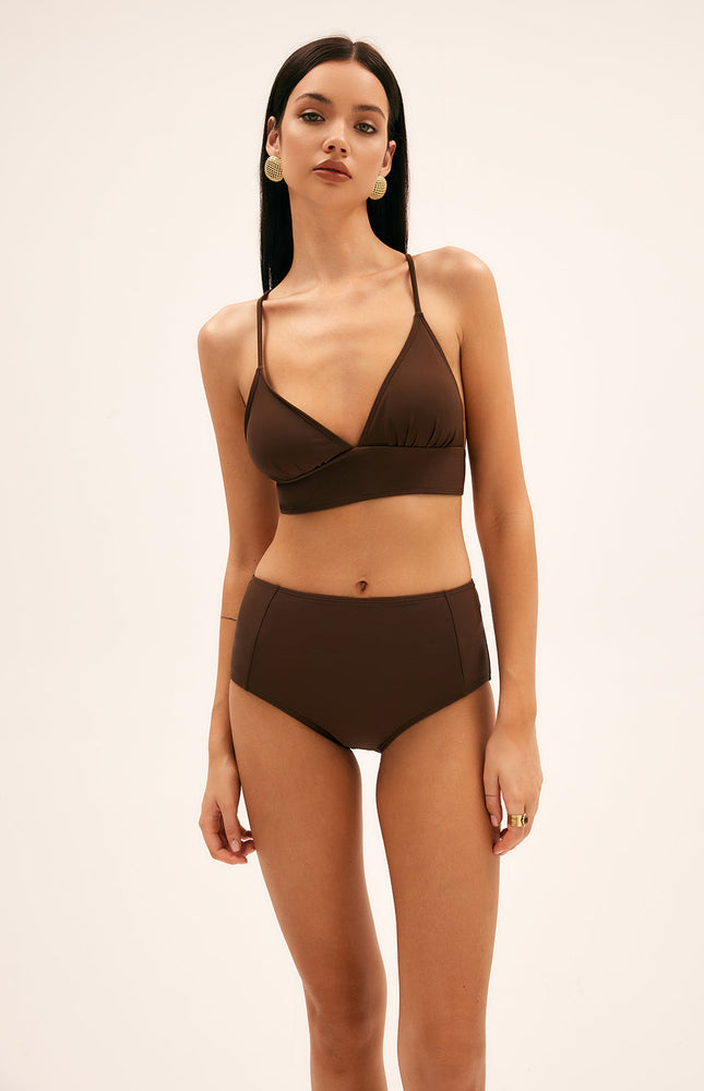 Palmiye Sevgili Yüksek Bel Bikini Takımı