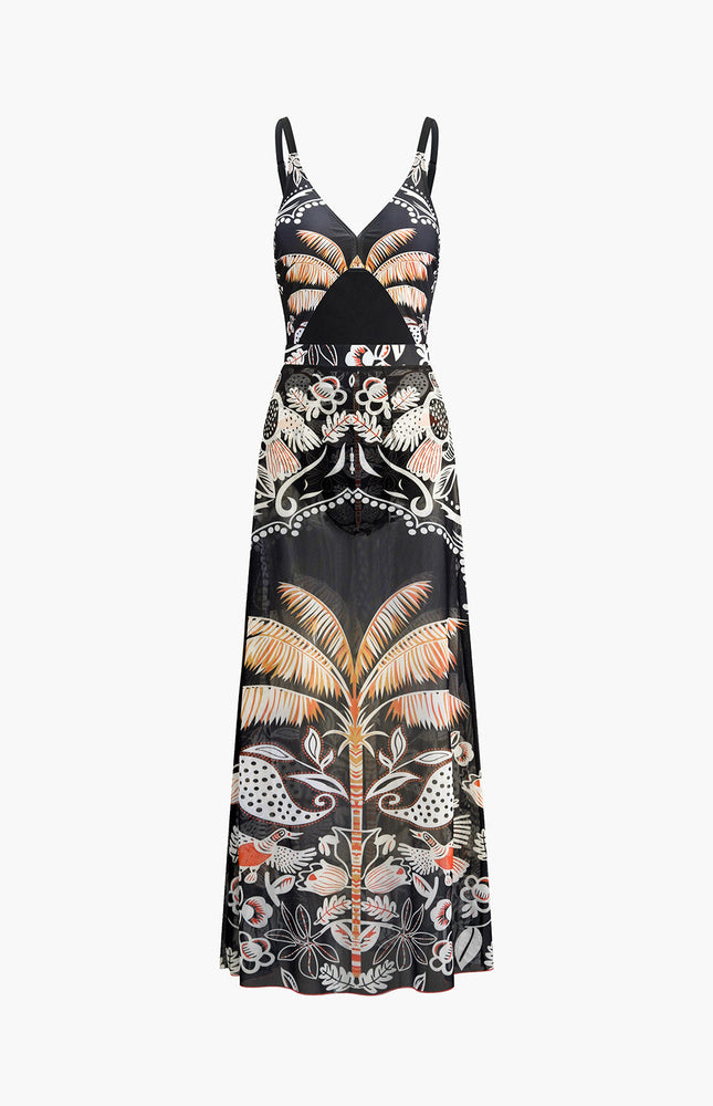 Hawaii Sahili Tek Parça Mayo ve Eteği