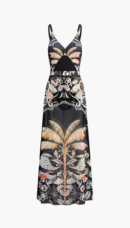 Hawaii Sahili Tek Parça Mayo ve Eteği