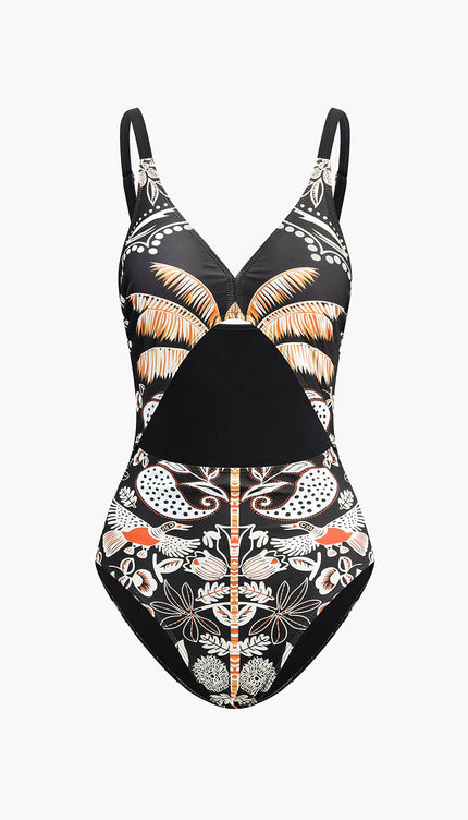 Hawaii Sahili Tek Parça Mayo ve Eteği