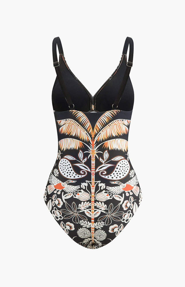 Hawaii Sahili Tek Parça Mayo ve Eteği