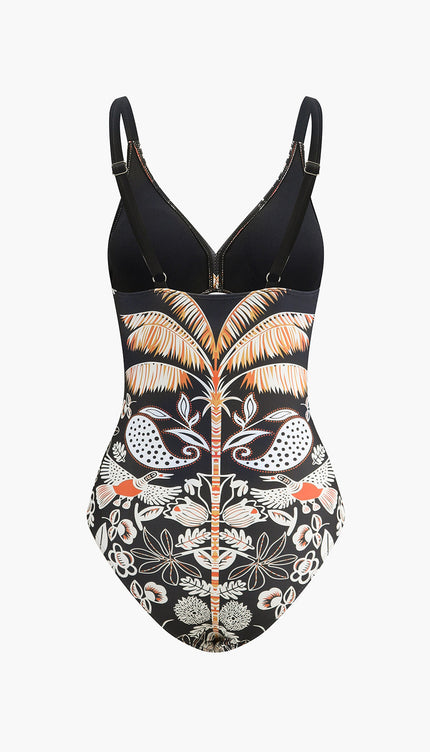 Hawaii Sahili Tek Parça Mayo ve Eteği