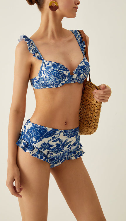 Kıvrımlı Bikini Takımı